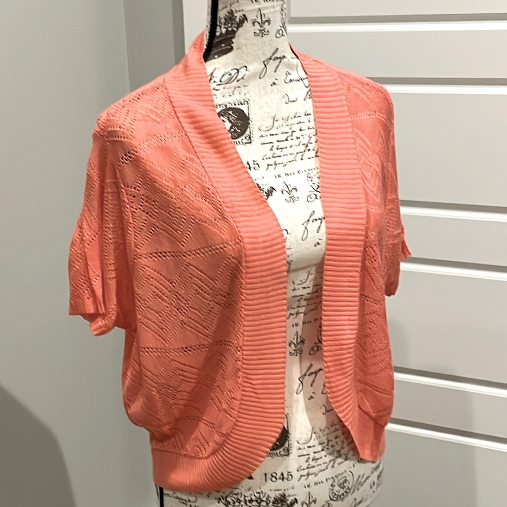 Lovesick plus size 1 pink shrug coral